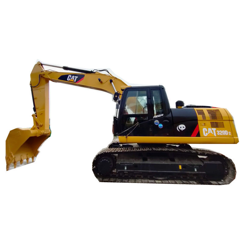 รถขุดไฮดรอลิคมือสองขนาด 20 ตันใช้ CAT 320D Excavator การก่อสร้างขนาดใหญ่