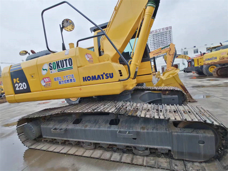 Komatsu Pc220 Komatsu Excavator มือสอง 22 Tons Japan Origin Small Crawler Excavator