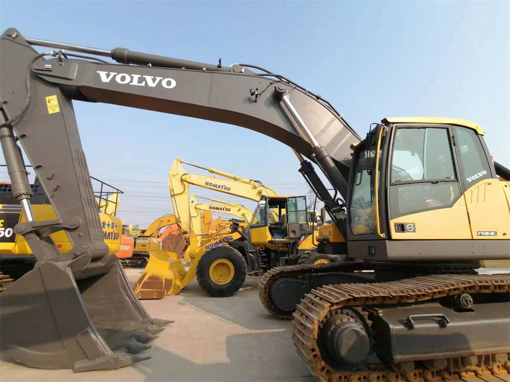 รถขุดตีนตะขาบ Volvo ใช้ไฮดรอลิก Volvo Ec480 รถขุดตีนตะขาบขนาดใหญ่ยี่ห้อสวีเดน 48 ตัน