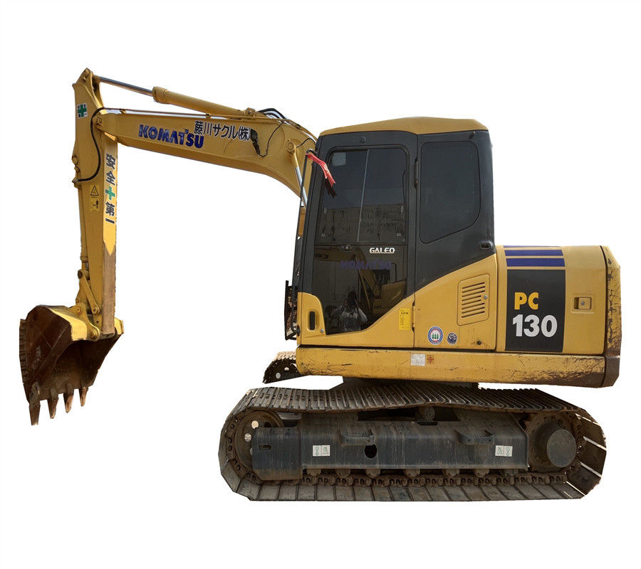 รถขุดตีนตะขาบขนาดเล็กไฮดรอลิคขนาด 13 ตัน Komatsu PC130-7 รถขุดตีนตะขาบ