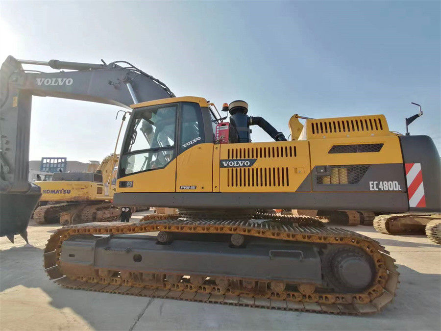 รถขุดตีนตะขาบ Volvo Ec480 รถขุดตีนตะขาบขนาดใหญ่ 48 ตันยี่ห้อสวีเดน