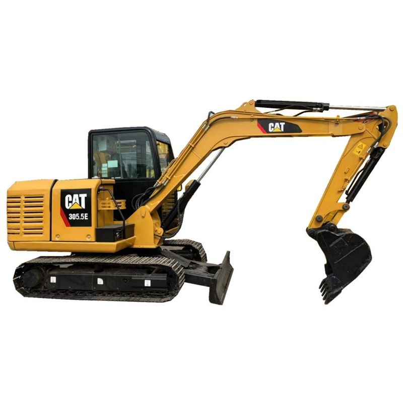 305.5E2 รถขุดตีนตะขาบ Caterpillar มือสอง 5.5 ตันรถขุดตีนตะขาบไฮดรอลิกขนาดเล็ก