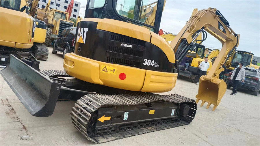 รถขุดตีนตะขาบตีนตะขาบ Caterpillar ขนาดเล็ก 4 ตัน 304C CR Caterpillar