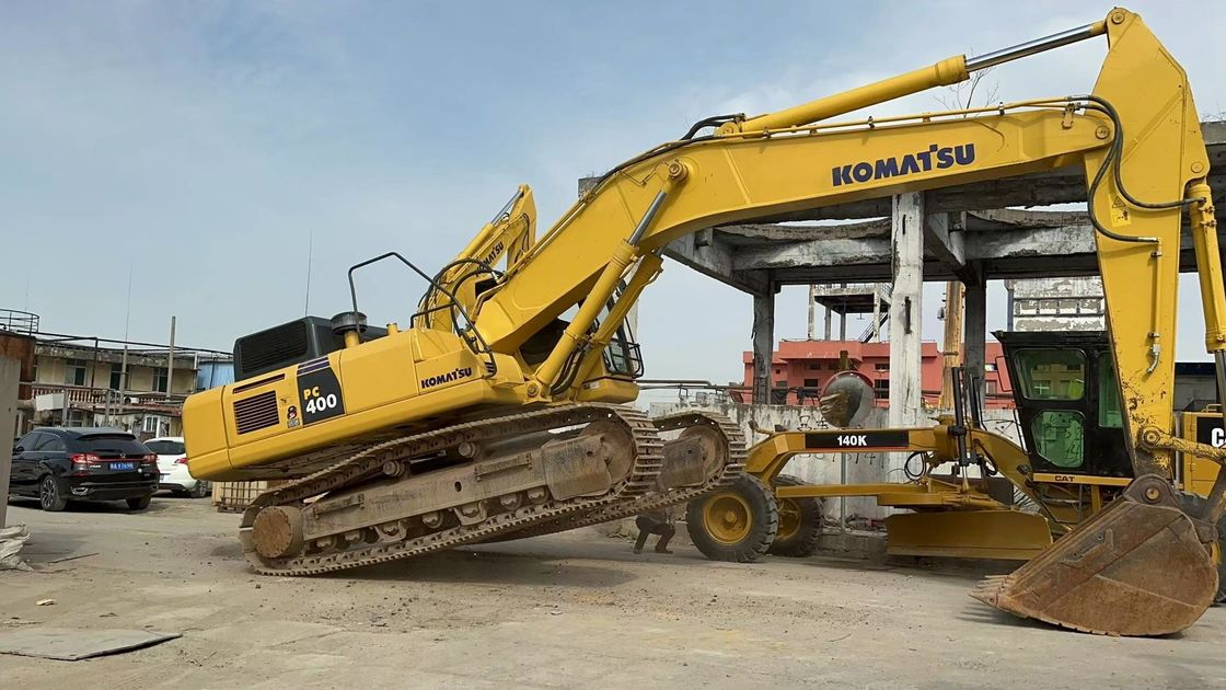 รถขุดตีนตะขาบ Komatsu 40 ตันมือสอง Komatsu PC400 8 Excavator ขนาดใหญ่