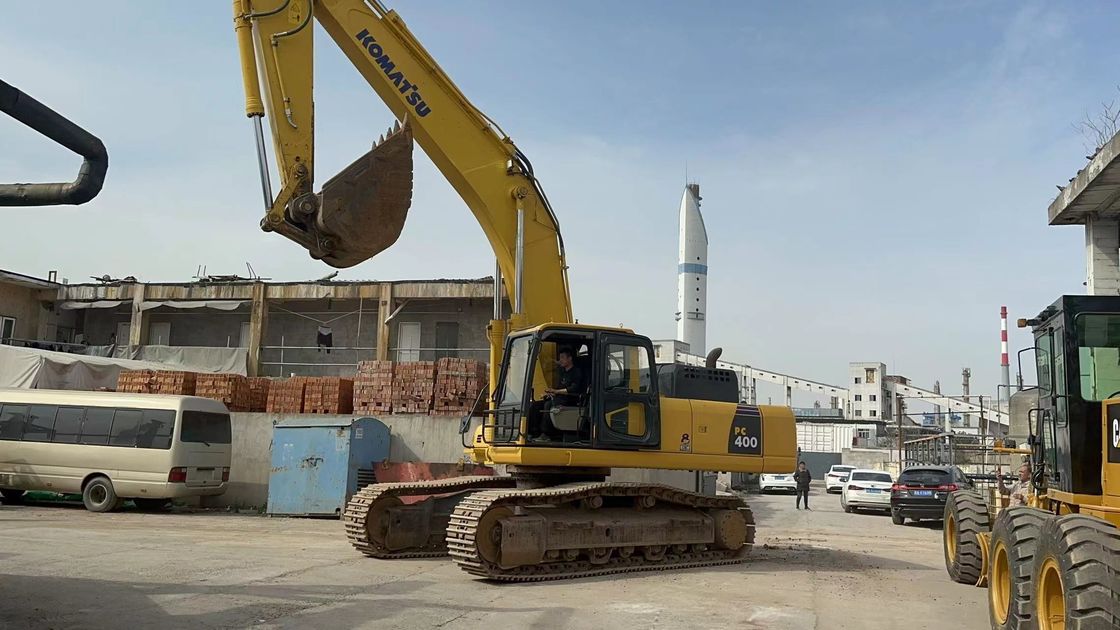 รถขุดตีนตะขาบ Komatsu 40 ตันมือสอง Komatsu PC400 8 Excavator ขนาดใหญ่
