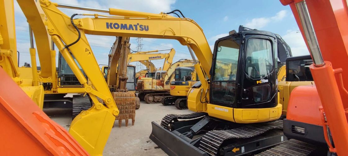 Komatsu PC78US 6 รถขุดตีนตะขาบมือสอง 7 ตัน รถขุดตีนตะขาบมือสอง