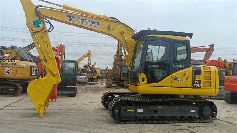 13 Ton Used Japan Excavator มือสอง Komatsu PC130 Crawler Medium Excavator