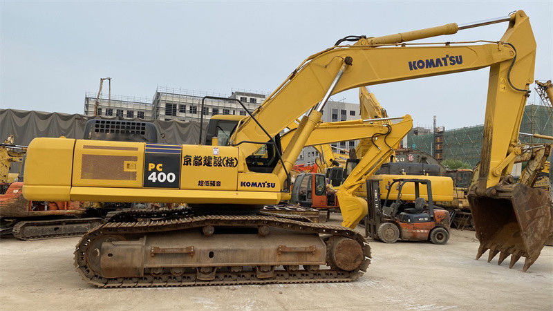 Komatsu PC400 7 เครื่องขุด 40 ตัน เครื่องขุด Komatsu ที่ใช้แล้ว สีเดิม