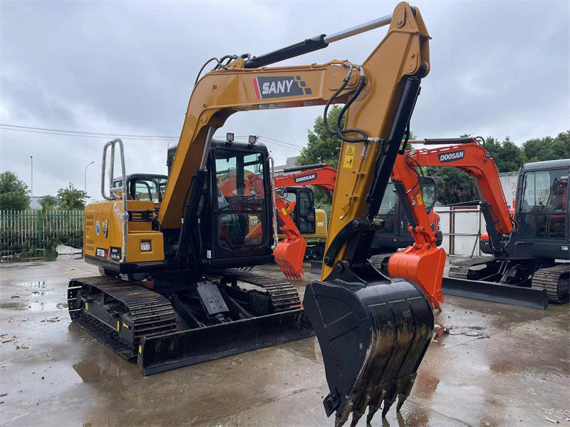 ใช้ Sany SY75C Pro มินิ Excavator มือสอง 7.5 ตัน Sany มินิ Digger