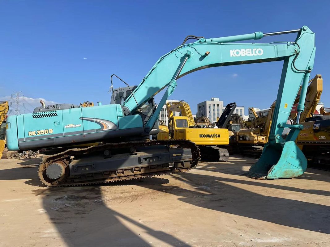 เครื่องขุด Kobelco ขนาดใหญ่ 35 ตัน SK350LC-8 เครื่องขุดที่ใช้สะอาดในคลัง