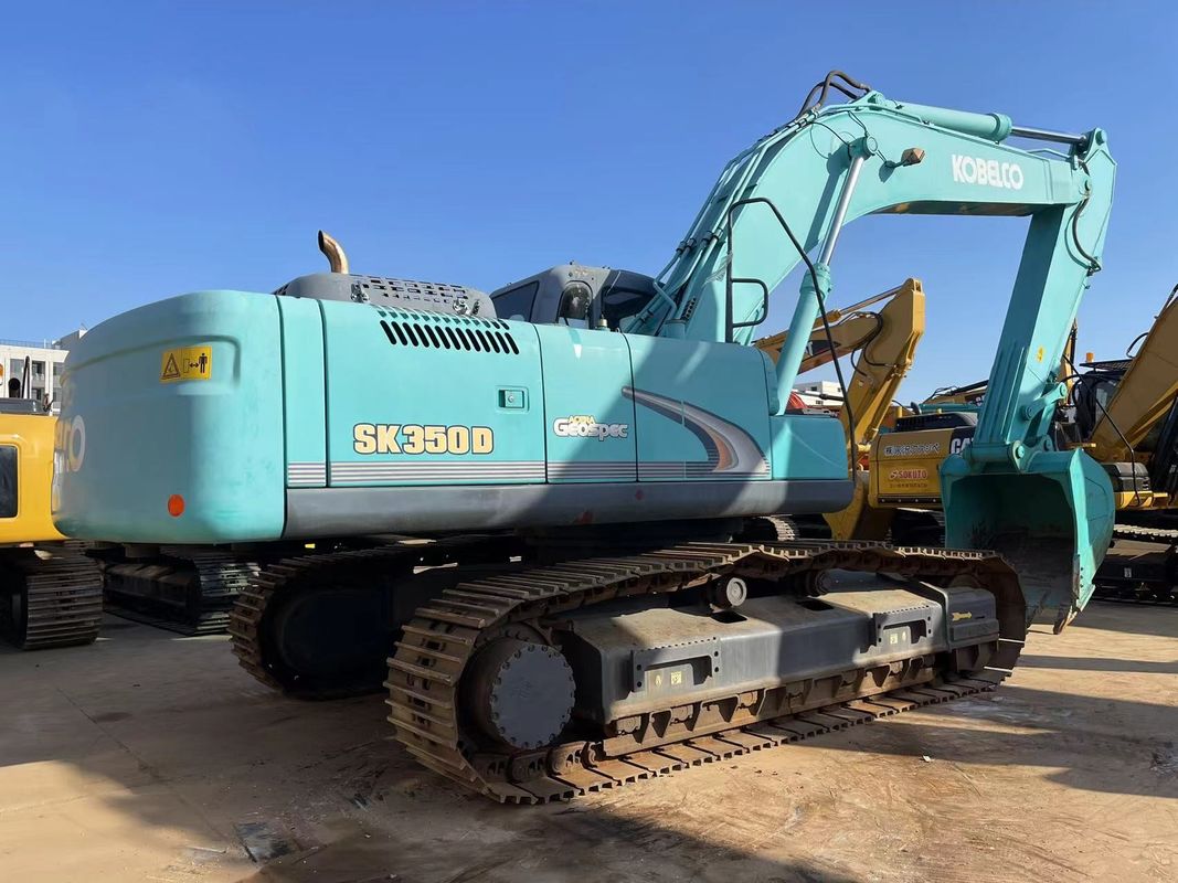เครื่องขุด Kobelco ขนาดใหญ่ 35 ตัน SK350LC-8 เครื่องขุดที่ใช้สะอาดในคลัง