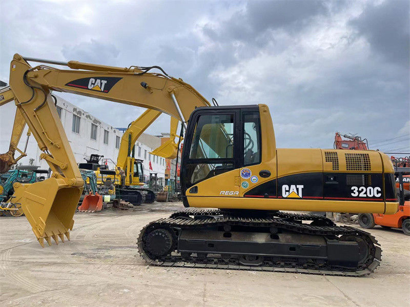 เครื่องขุด CAT 320C ของเดิมมือสอง เครื่องขุด Caterpillar 320 320D 320GC