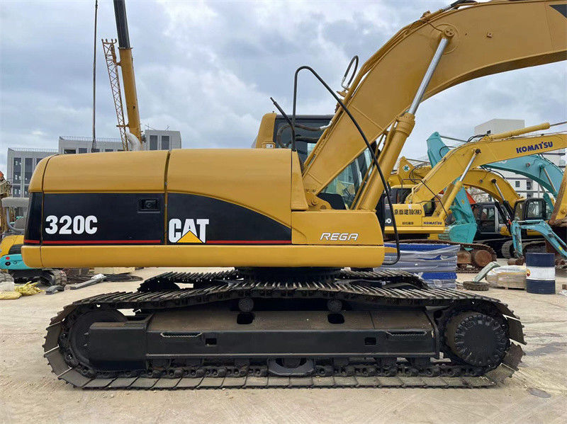 เครื่องขุด CAT 320C ของเดิมมือสอง เครื่องขุด Caterpillar 320 320D 320GC