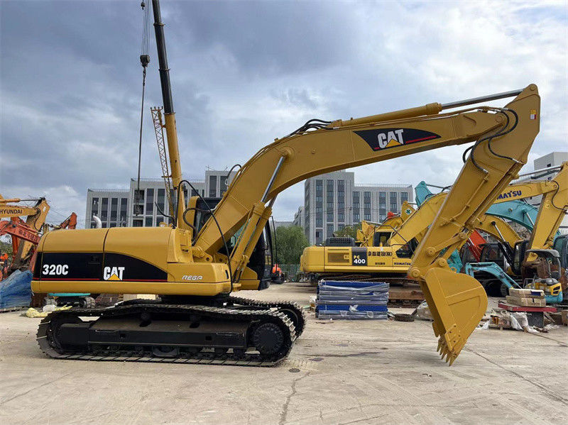 เครื่องขุด CAT 320C ของเดิมมือสอง เครื่องขุด Caterpillar 320 320D 320GC