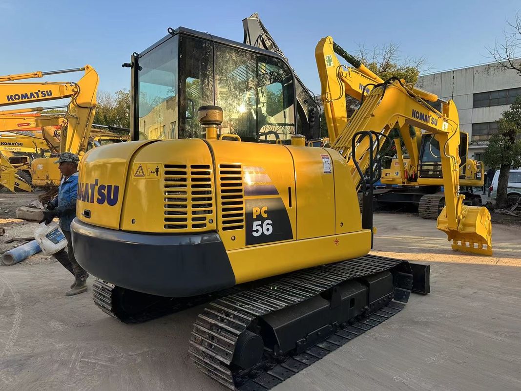 โคมาตซู PC56-7 มินิ Excavator ใช้ 5 ตัน โคมาตซู Excavator ในสภาพดี