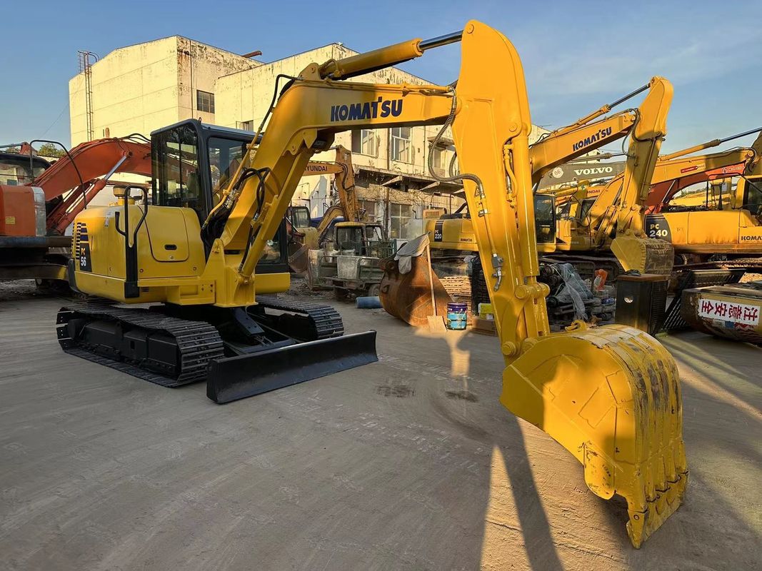 โคมาตซู PC56-7 มินิ Excavator ใช้ 5 ตัน โคมาตซู Excavator ในสภาพดี