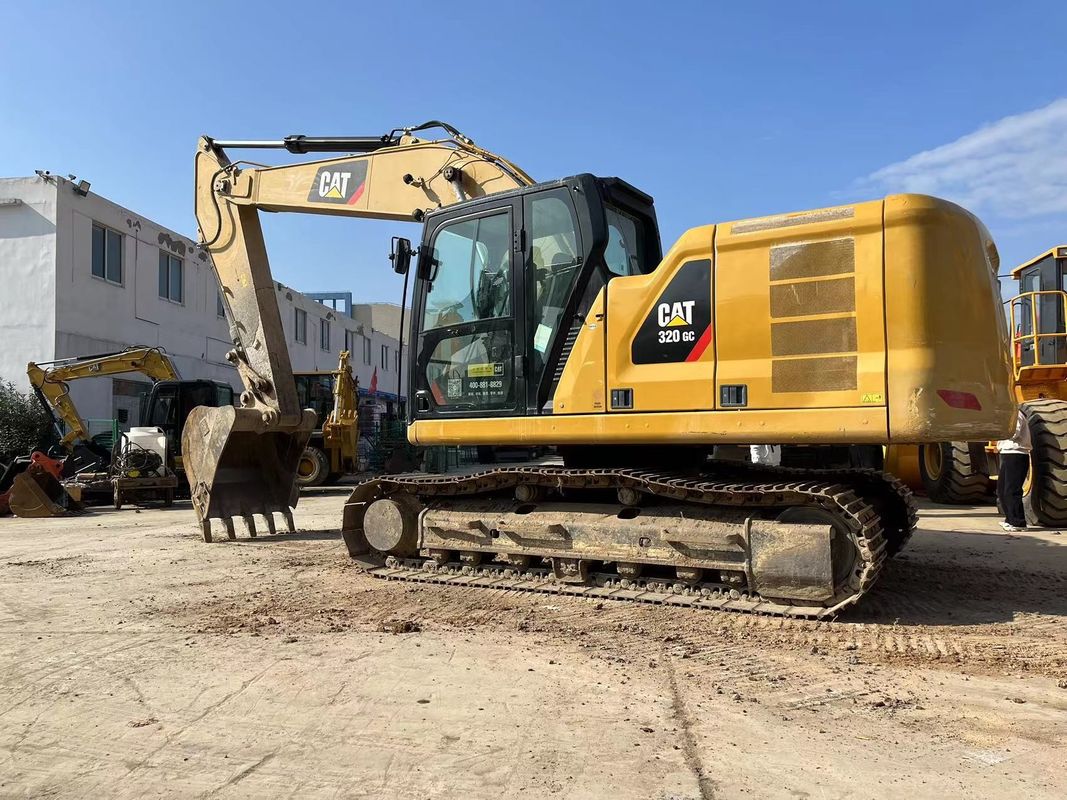 เครื่องขุด CAT 320gc ของเดิมที่ใช้ 20 ตัน เครื่องขุด CAT 320 รีลเลอร์ขนาดกลาง