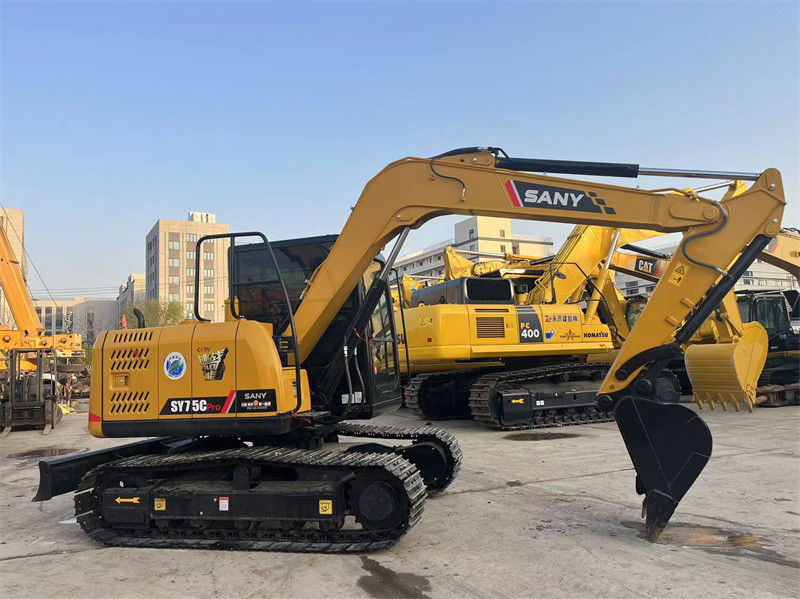 Sany SY75C Pro เครื่องขุดมือสอง 7.5 ตัน Sany Mini Digger