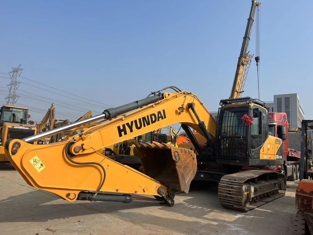 เครื่องขุด Hyundai ของเดิมมือสอง 220LC-9S อุปกรณ์หนัก 22 ตัน