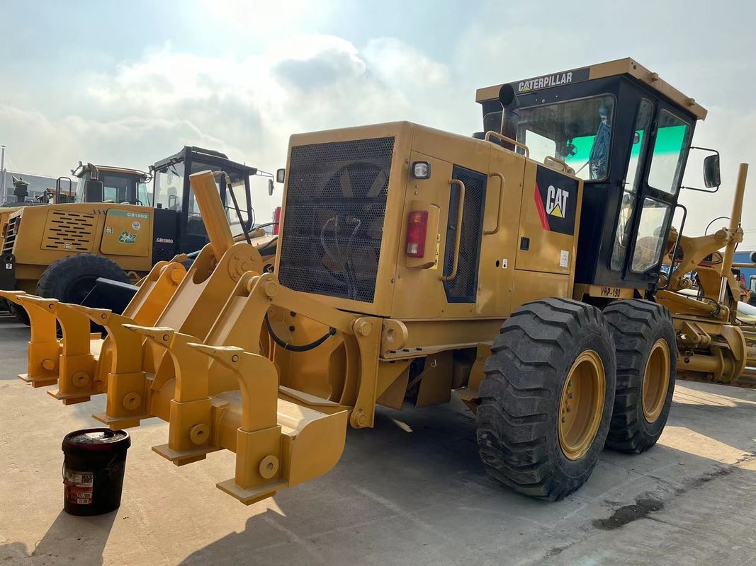ใช้ Caterpillar Motor Grader 140K ในคลัง มือสอง Cat 140 Motor Grader