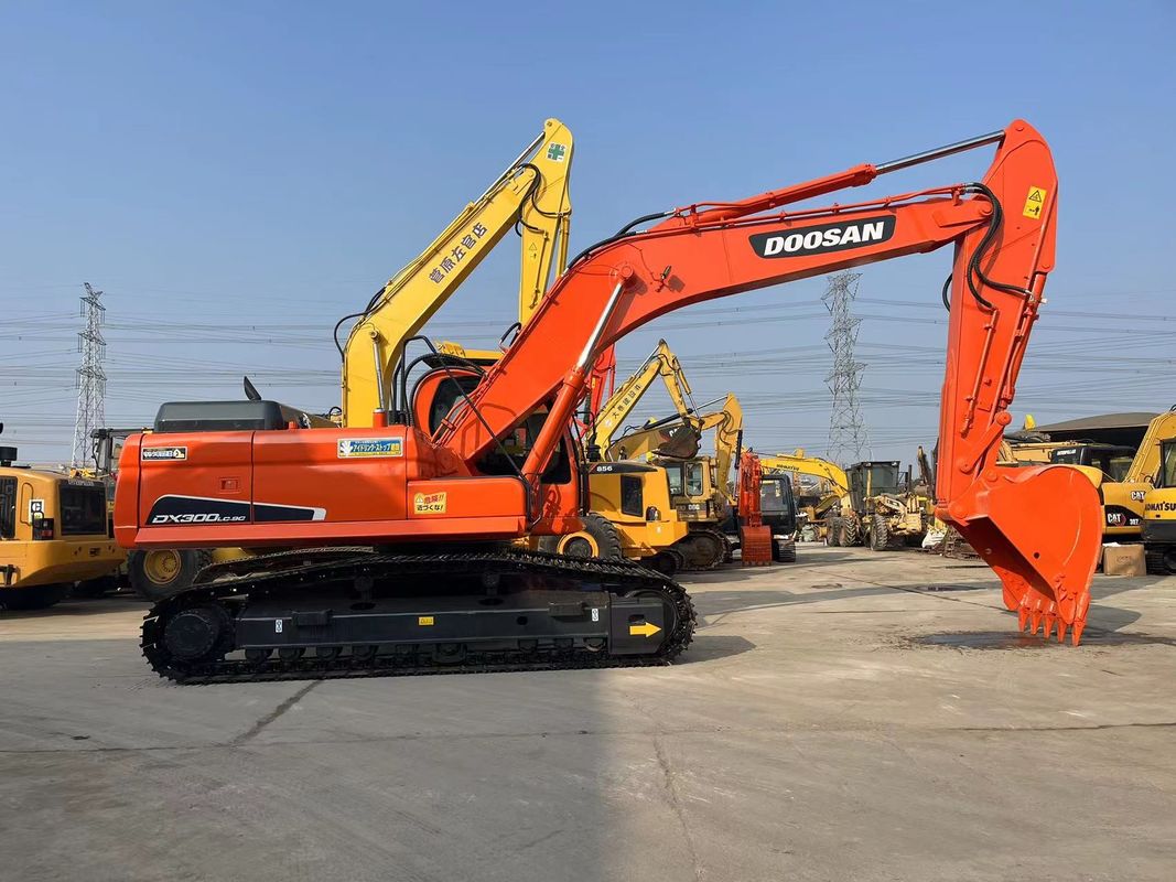 เครื่องขุด Doosan ของเดิมที่ใช้ DX300LC-9C 30 ตัน เครื่องขุดขนาดกลางที่ใช้ Doosan 300 อุปกรณ์หนัก