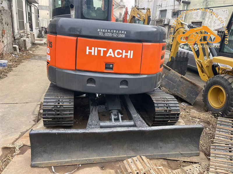 เครื่องขุดขนาดเล็กใช้งาน Hitachi ZX60USB เครื่องขุดขนาดเล็กใช้งาน 6 ตัน Hitachi ZX60 Crawler Excavator