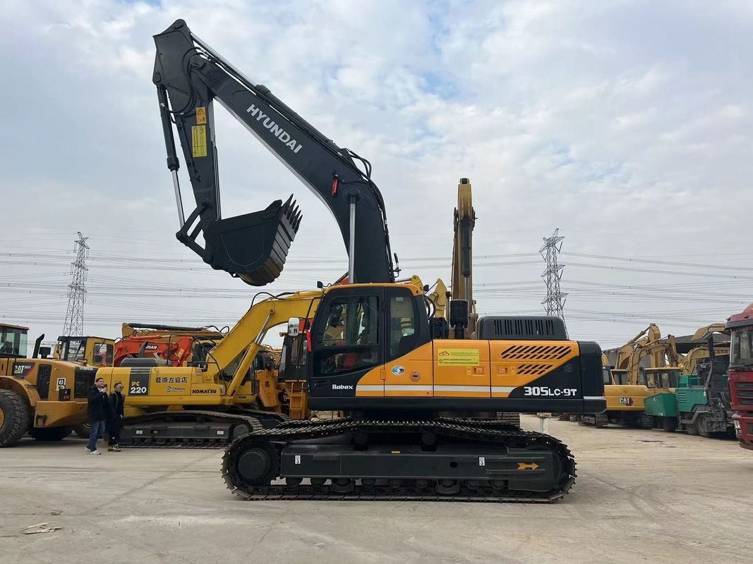 Doosan Hyundai 305lc-9t เครื่องขุดขนาดใหญ่มือสอง เครื่องขุดขนาดใหญ่ Hyundai 30 ตัน