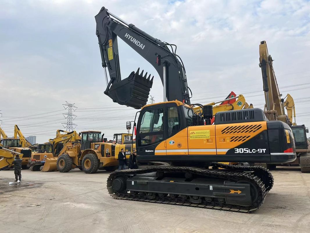 Doosan Hyundai 305lc-9t เครื่องขุดขนาดใหญ่มือสอง เครื่องขุดขนาดใหญ่ Hyundai 30 ตัน