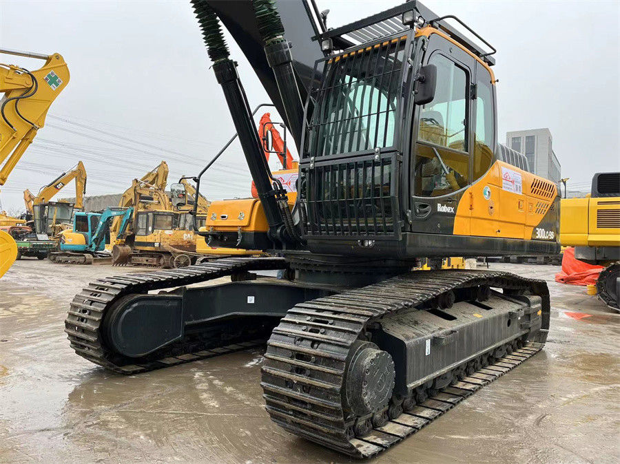 Hyundai R300LC-9S เครื่องขุดไฮดรอลิกมือสองสําหรับการก่อสร้าง การเหมืองแร่ น้ําหนัก 30 ตัน
