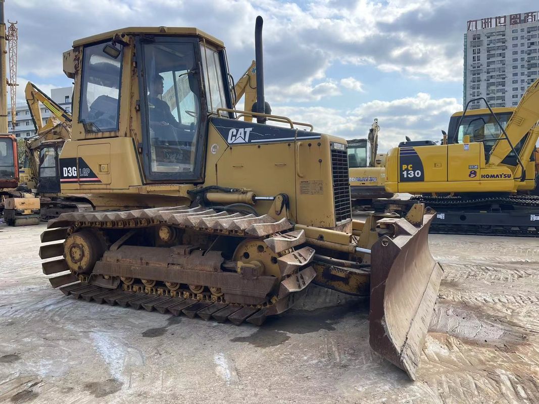 สีเดิม ใช้ Caterpillar Dozer มือสอง Cat D3G บูลโดเซอร์