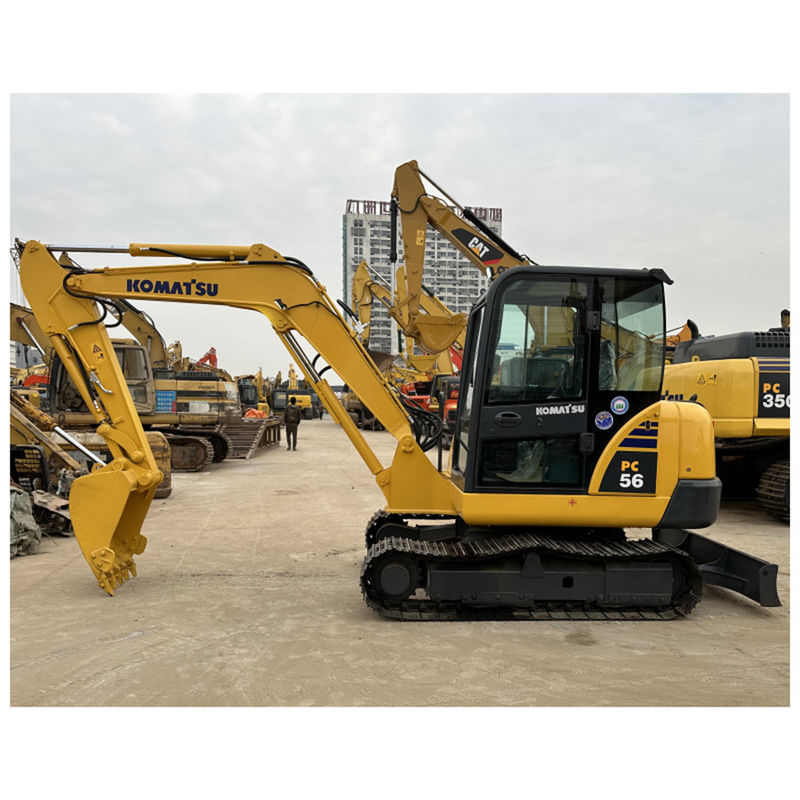 เครื่องขุดไฮดรอลิกขนาดเล็กของญี่ปุ่น Komatsu PC56 ขนาดเล็ก น้ําหนัก 5 ตัน