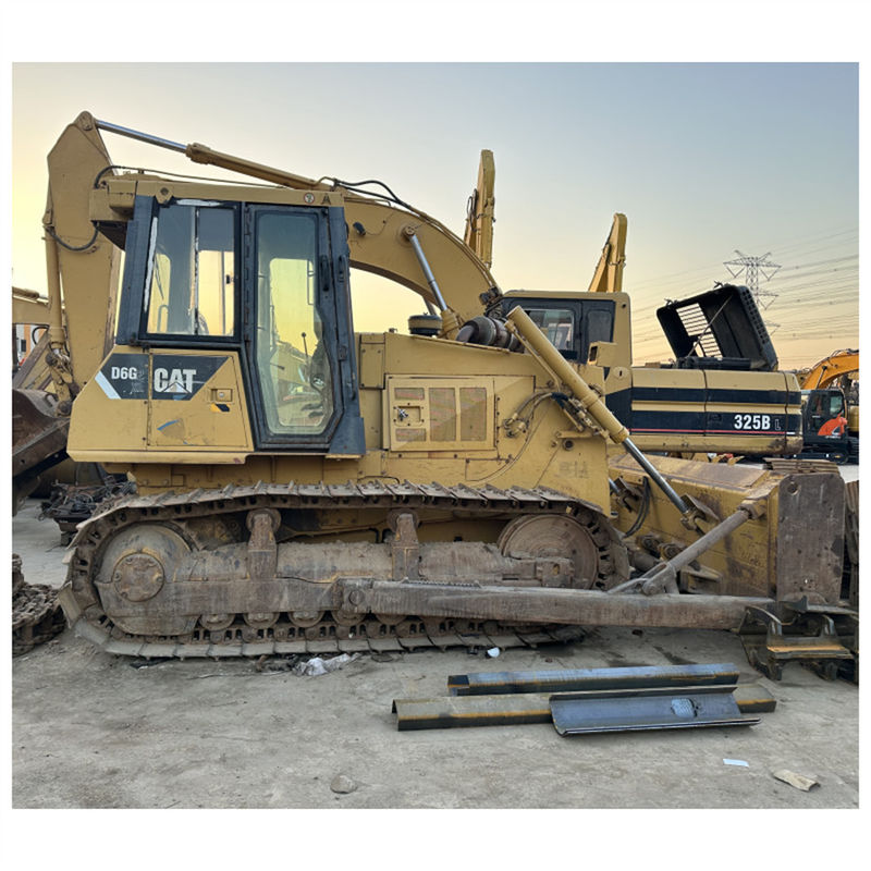 CAT D6G 2XL เครื่องบูลโดเซอร์ขบวนยนต์ เครื่องดึงยนต์หอยแรงสําหรับการก่อสร้างและการขนดิน