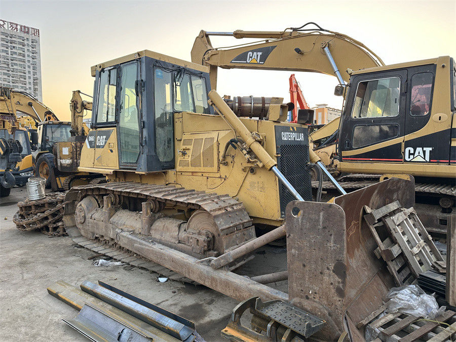 CAT D6G 2XL เครื่องบูลโดเซอร์ขบวนยนต์ เครื่องดึงยนต์หอยแรงสําหรับการก่อสร้างและการขนดิน