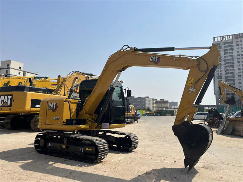 7 ตัน ใช้ CAT รถขุดขนาดเล็ก 307E2 Caterpillar 305 306 307 รถขุดคลาน