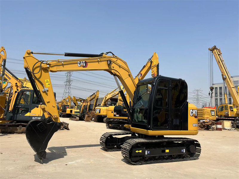 7 ตัน ใช้ CAT รถขุดขนาดเล็ก 307E2 Caterpillar 305 306 307 รถขุดคลาน