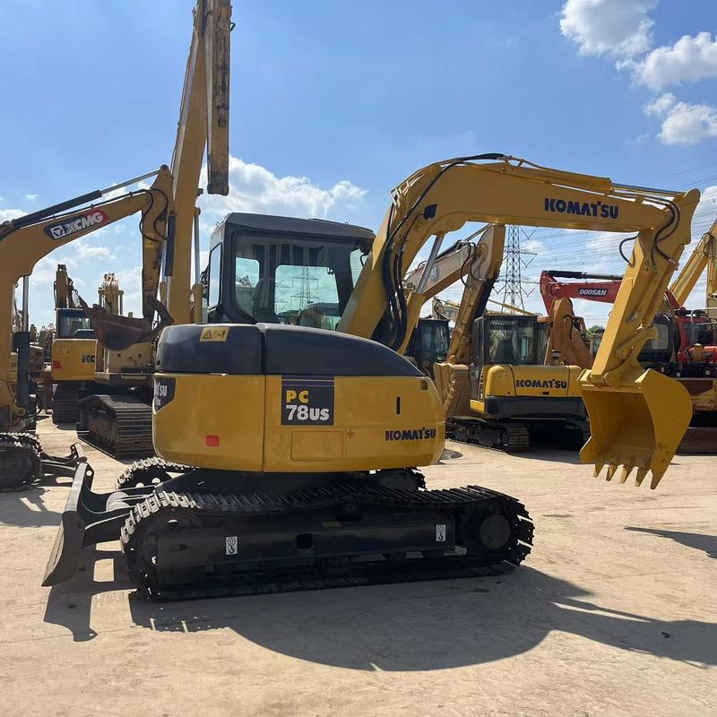 8 ตัน ใช้ Komatsu PC78US-6 เครื่องขุดเล็กขนาด 0.34 m3 ความจุถัง