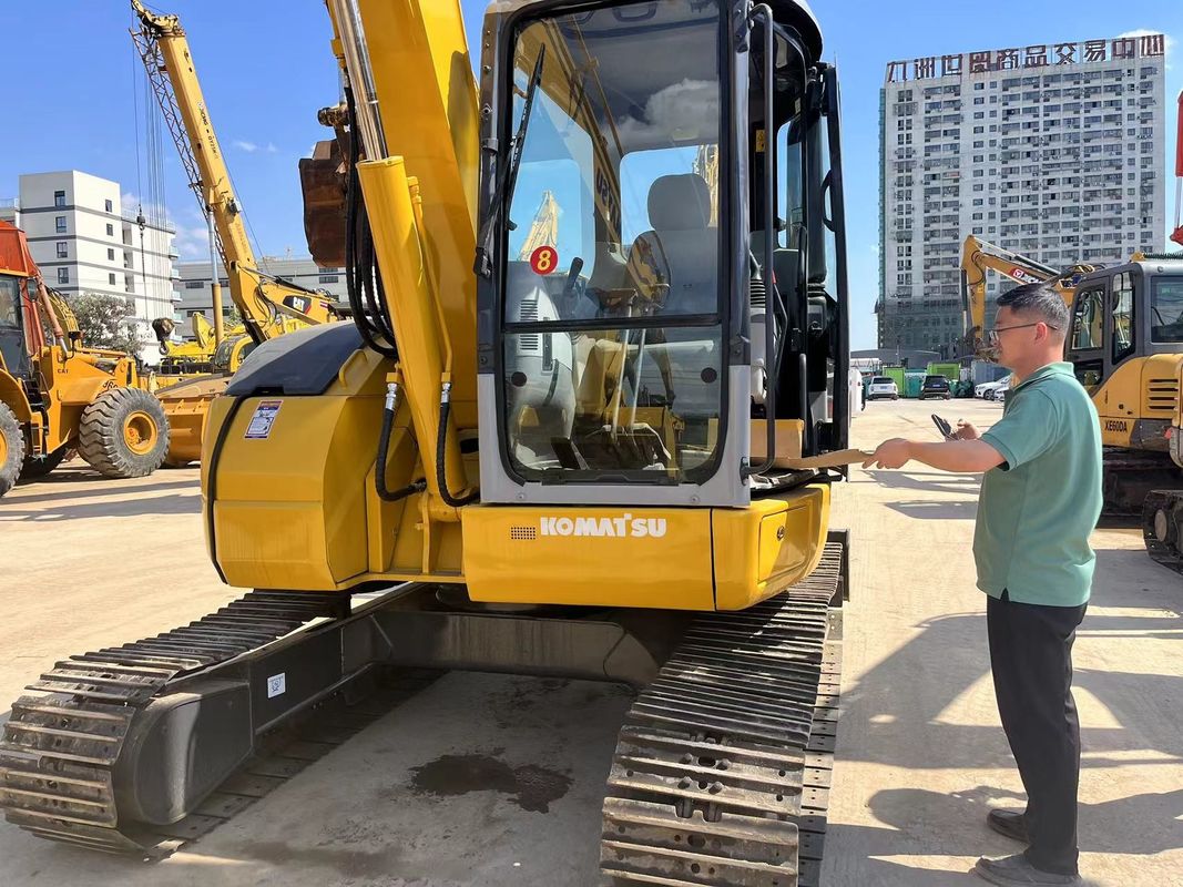 8 ตัน ใช้ Komatsu PC78US-6 เครื่องขุดเล็กขนาด 0.34 m3 ความจุถัง