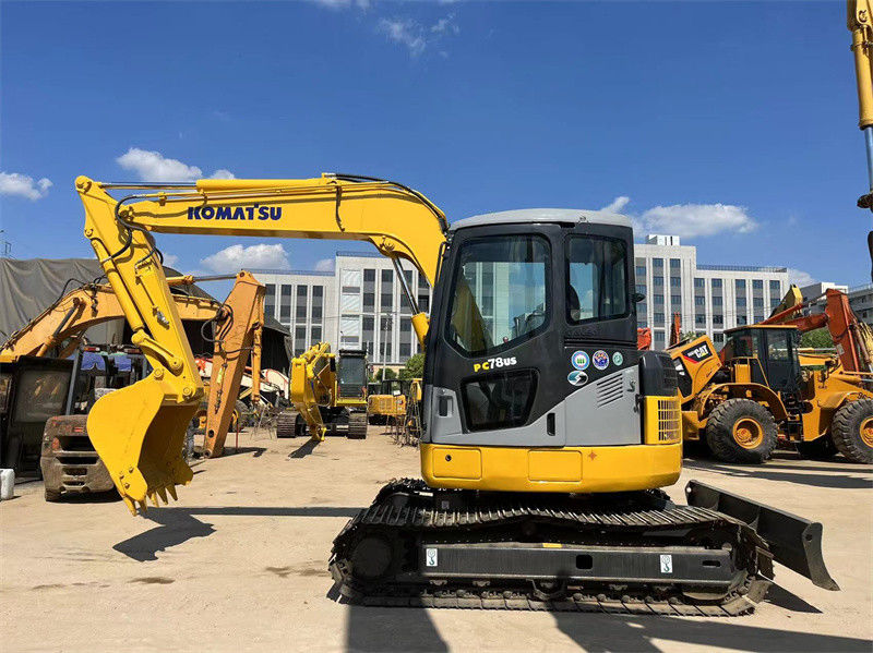 ของแท้ญี่ปุ่น ใช้ Komatsu PC78us เครื่องขุดขี่ PC78US-6 เครื่องขุดขนาดเล็ก