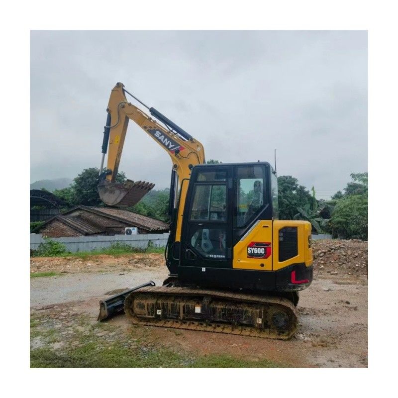 จีน Sany SY60C Pro เครื่องขุดมือสอง 6 ตัน Sany sy60 Mini Digger