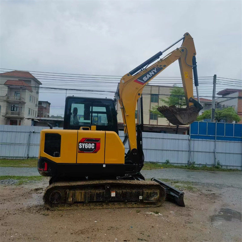 จีน Sany SY60C Pro เครื่องขุดมือสอง 6 ตัน Sany sy60 Mini Digger