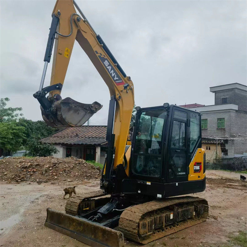 จีน Sany SY60C Pro เครื่องขุดมือสอง 6 ตัน Sany sy60 Mini Digger