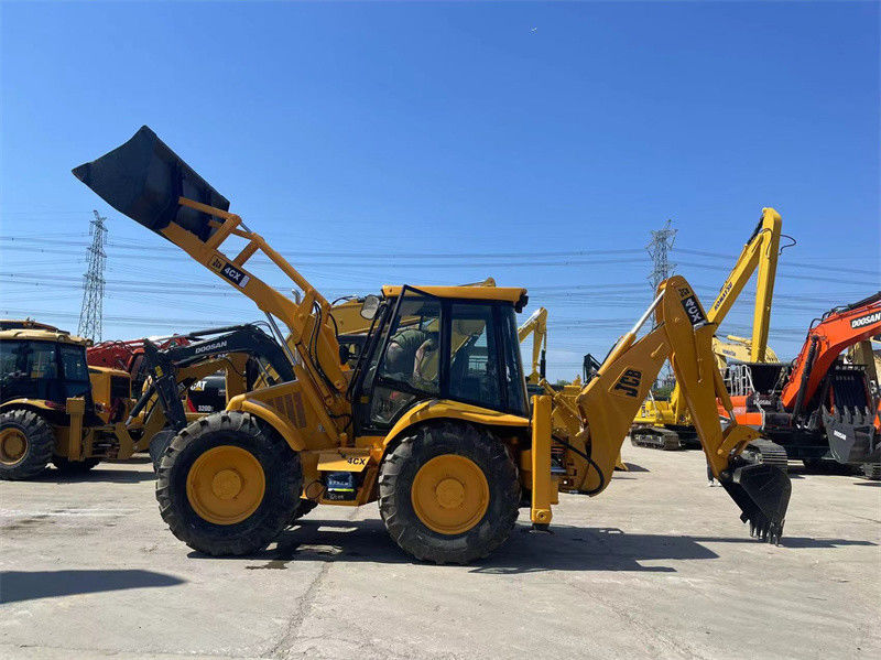 สาขากําเนิด สหรัฐอเมริกา JCB 4CX Backhoe Loader มือสอง JCB 4CX Wheel Backhoe Loader