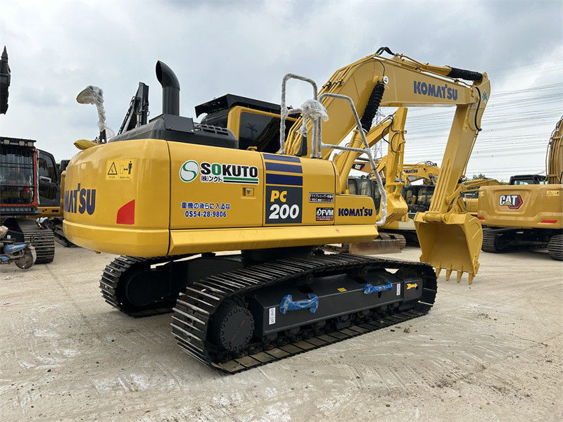 ใช้ Komatsu PC200-8 ใช้ญี่ปุ่น Excavator สภาพดีเยี่ยม ขนาดกลาง Hydraulic Excavator