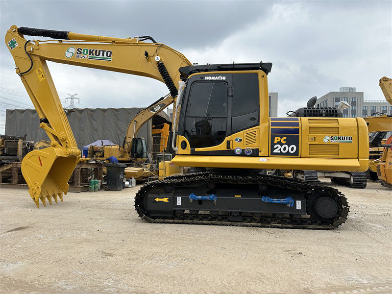 ใช้ Komatsu PC200-8 ใช้ญี่ปุ่น Excavator สภาพดีเยี่ยม ขนาดกลาง Hydraulic Excavator
