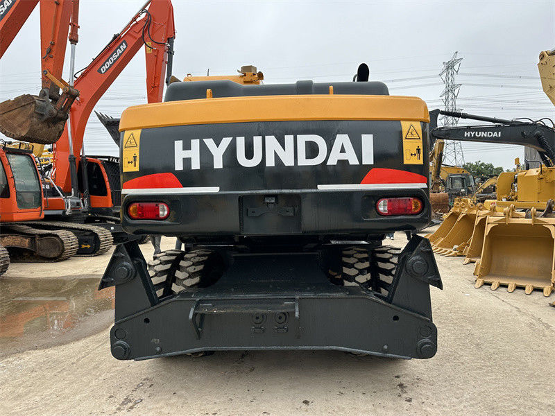ซ่อมแซม Hyundai R210W-9 เครื่องขุดล้อมือสอง Hyundai 21 Ton 210 เครื่องขุดล้อมือสอง