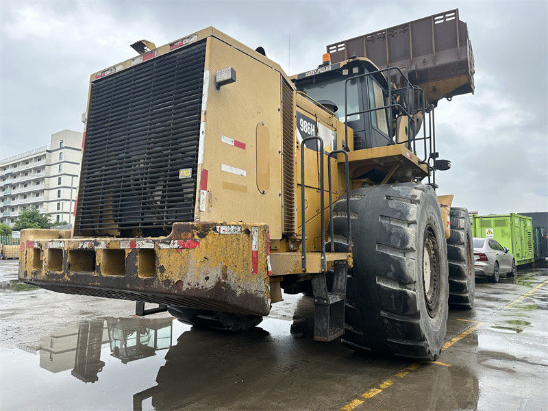 เครื่องบรรทุกล้อ CAT 986H แท้ที่ใช้ Caterpillar CAT 986 เครื่องบรรทุกหน้าใหญ่