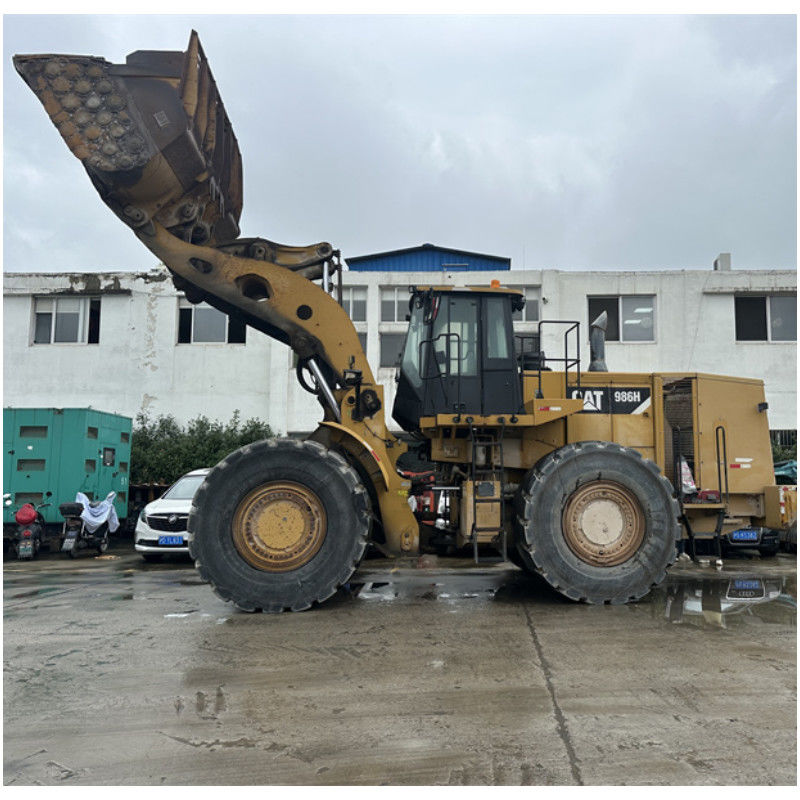 เครื่องบรรทุกล้อ CAT 986H แท้ที่ใช้ Caterpillar CAT 986 เครื่องบรรทุกหน้าใหญ่