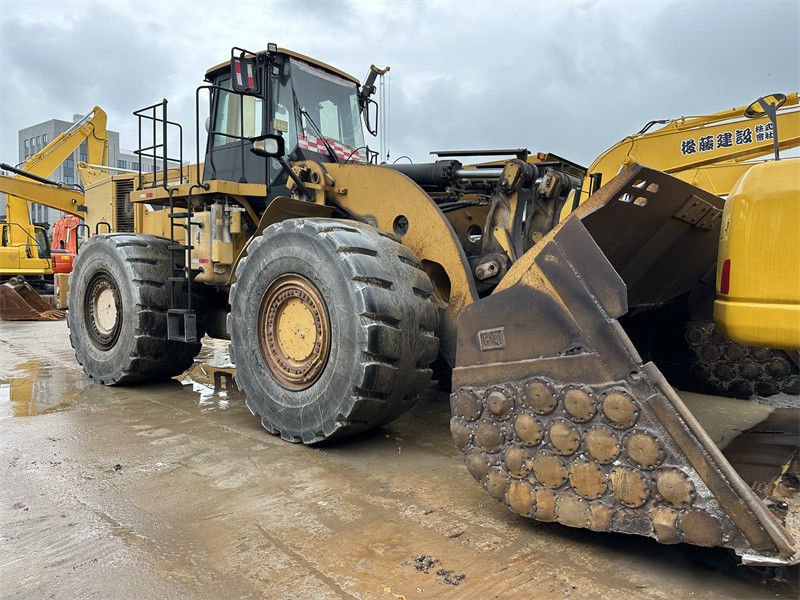 เครื่องบรรทุกล้อ CAT 986H แท้ที่ใช้ Caterpillar CAT 986 เครื่องบรรทุกหน้าใหญ่