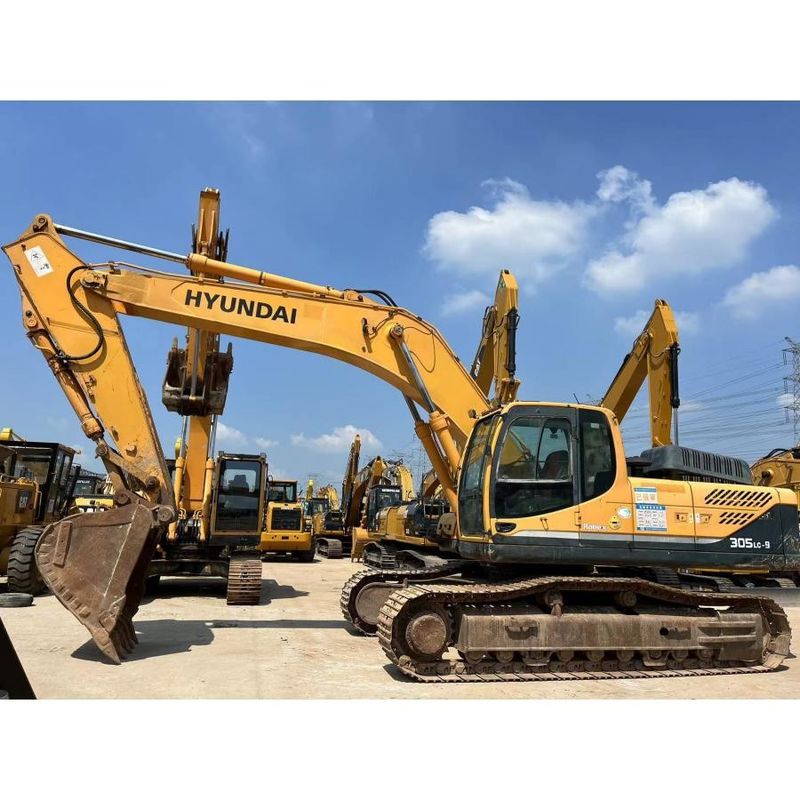 พลังงาน 30 ตัน สีเดิม Hyundai R305LC Excavator Heavy Duty