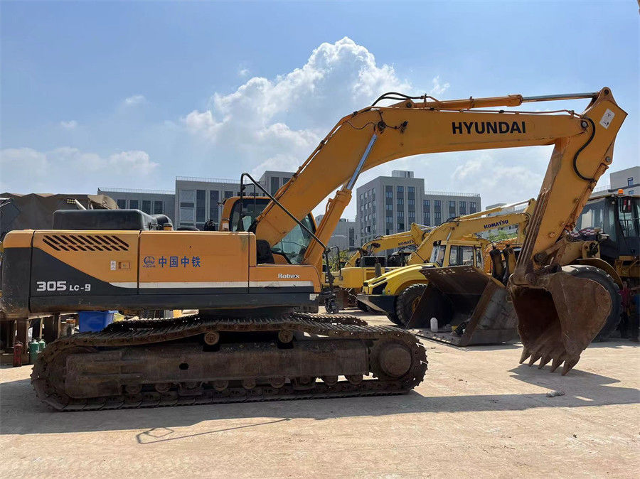 พลังงาน 30 ตัน สีเดิม Hyundai R305LC Excavator Heavy Duty